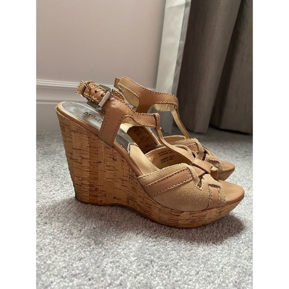 michael kors nude platform wedge sandals - Picture 2 of 2